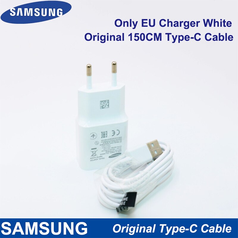 Cargador rápido para Samsung, adaptador de pared de viaje, Cable Micro USB para Samsung Galaxy S7 S6 Edge J3 J5 J7 Note4 5 A3 A5 A7: White Charger x 1.5M