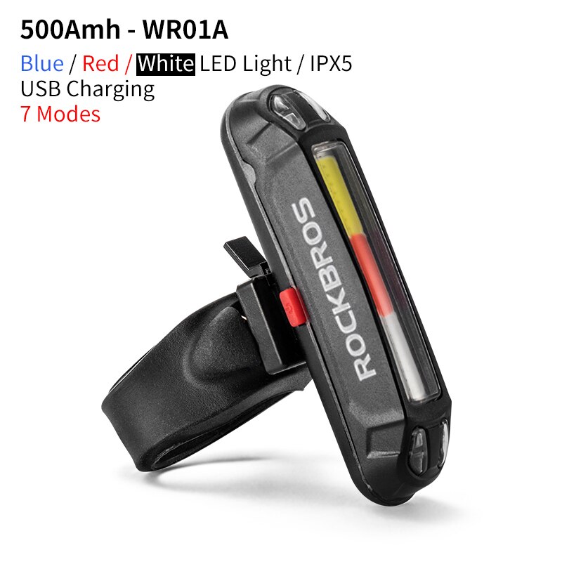 ROCKBROS Bicycle Light Rear Bike Lights LED USB Cycling Tail Lamp Bicycle Saddle Light luces bici MTB Accessories Bike Taillight: WR01A