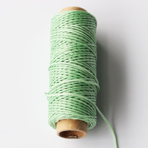 150D Lederen Gewaxt Draad Koord Leer Ambacht, 1Mm Diameter String Katoen Lijn Draad Lederen Stitching Tool Diy Materiaal 50Meter: light green thread