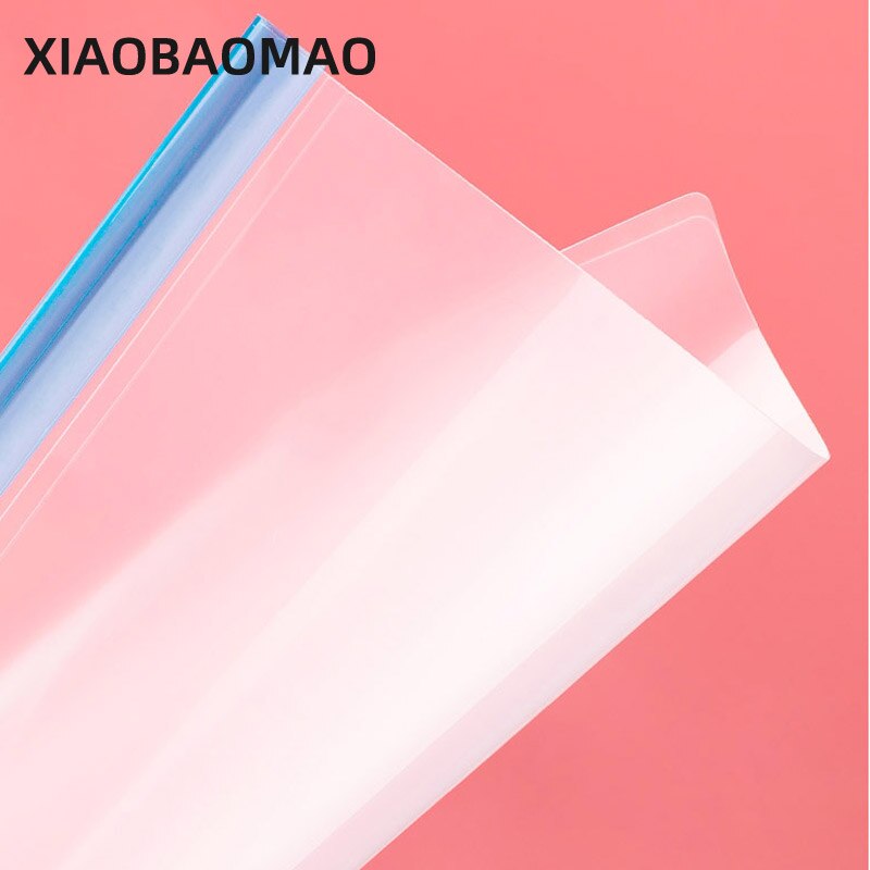 10 Pieces Color Transparent Draw Rod Folder File Report Resume Folder Thickened Draw Rod Folder Plastic Rod Clip