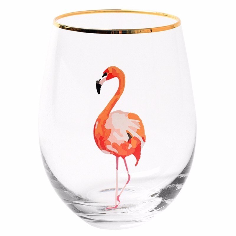 Northern Europe MEOR Cat Big Belly Gold Rim Wine Glass Mousse Tray Dessert Juice Cocktail Egg Shape Swig Cup Travel Cooler Mugs