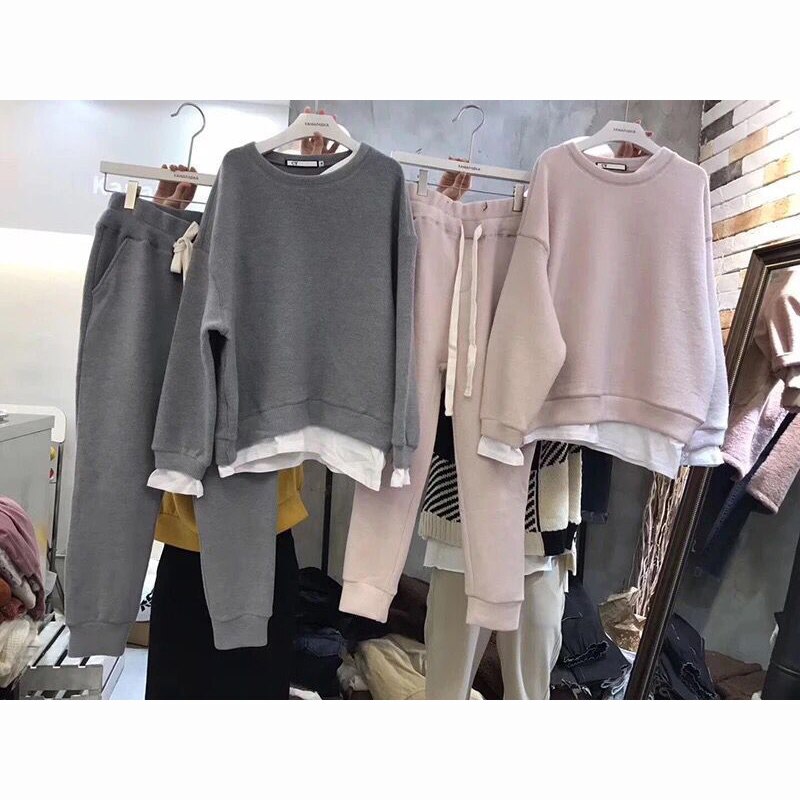 Female Sweat Suits 2 Piece Set Women Streetwear Sporting Suit Winter Jogging Suits for Women Polyester Sweat Suits