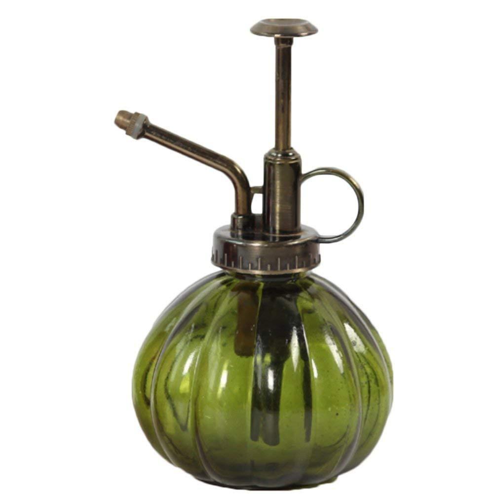 Vintage pompoenvormige glazen spuitfles, gieter voor bloemen, tuin, vetplanten, spuitfles, tuinieren, plantbenodigdheden