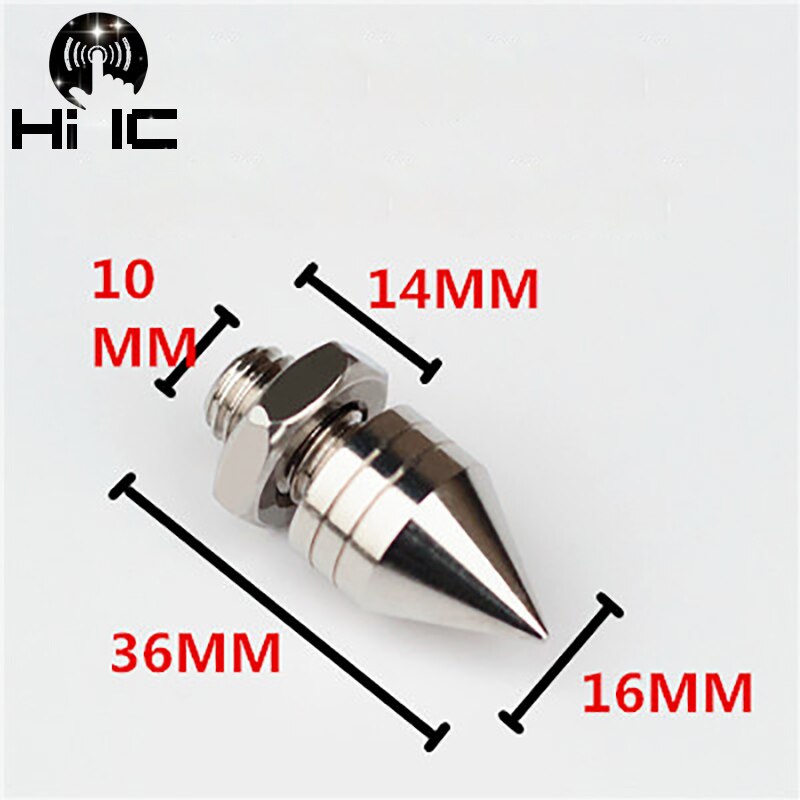 4 Pcs 304 Rvs Speaker Spikes Cd Versterker Draaitafel Pad Stand Voeten Luidspreker Box Spikes Cone Vloer Voet Nail