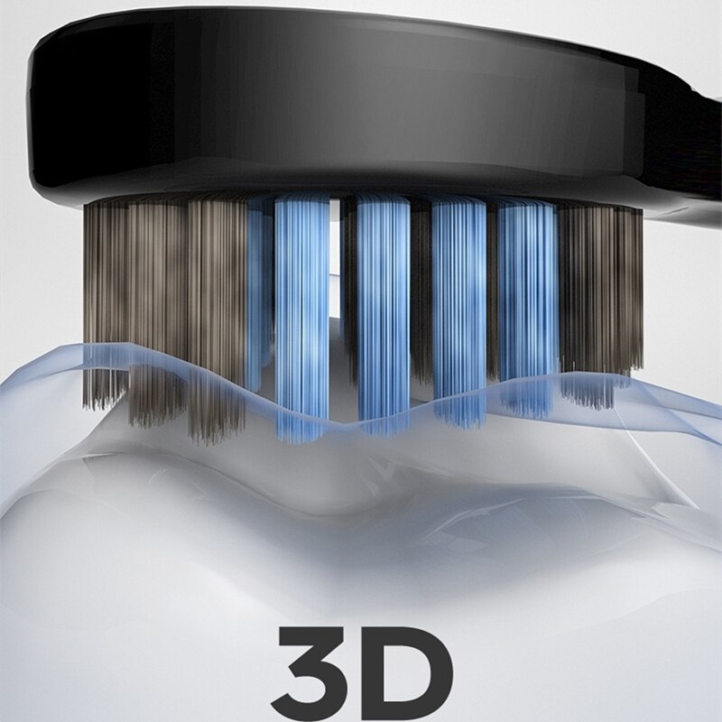 Phyopus ultrasone elektrische tandenborstel antislip snel opladen ipx 7 waterdicht 5- standen persoonlijke verzorging gezichtsborstel