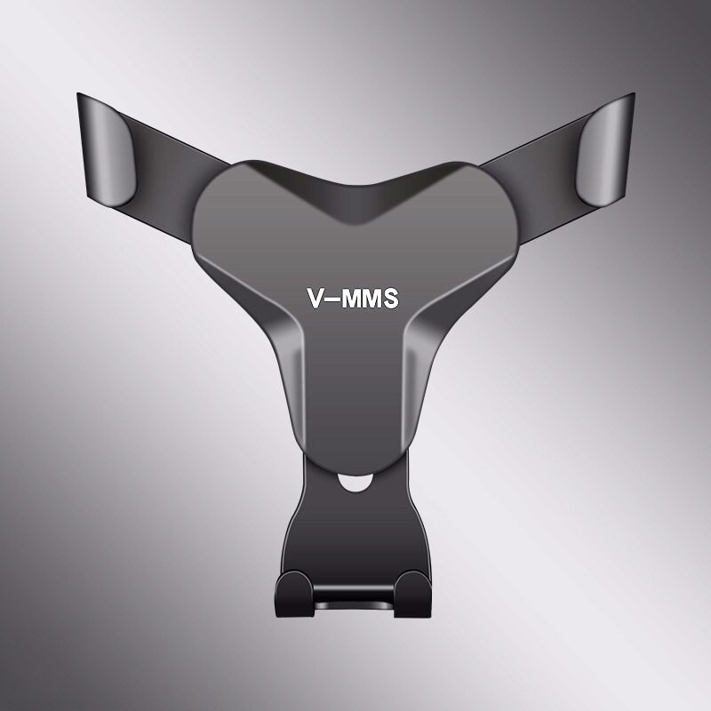 Gravity Auto Houder Voor Telefoon In Auto Air Vent Mount Mobiele Telefoon Houder Mobiele Stand Ondersteuning Voor Iphone 11 7 samsung S10 Huawei P30: Black
