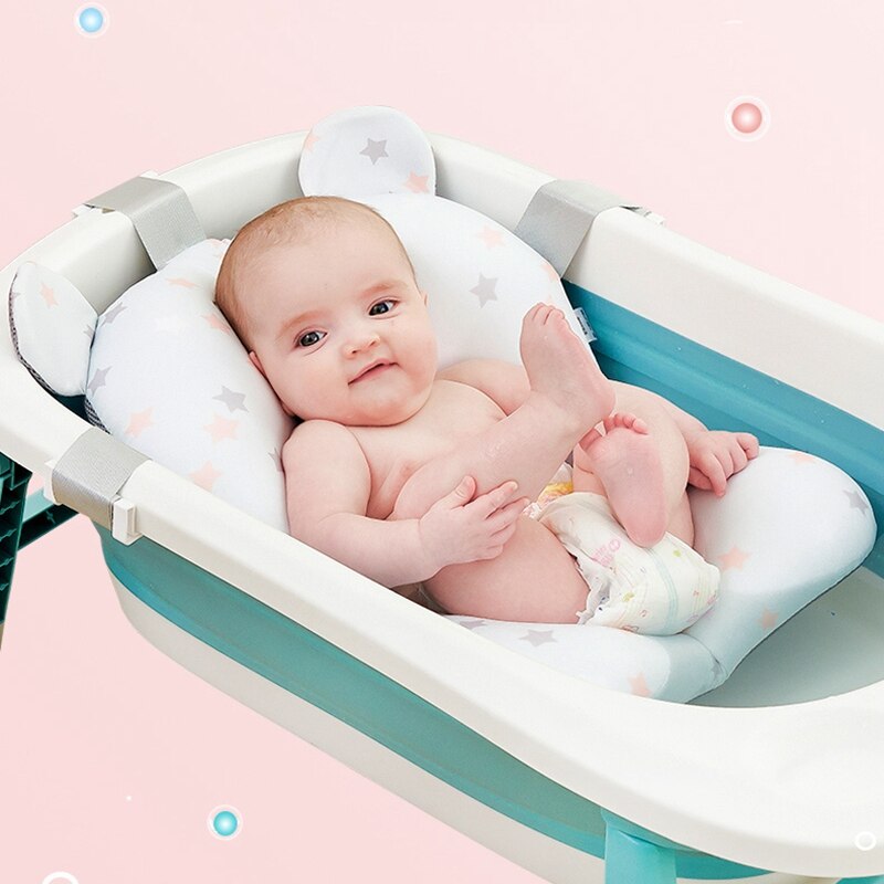 Baby Bad Kussen Zuigeling Bad Security Pad Zuigelingen Douchestoel Draagbare Veiligheid Ondersteuning Mat Opvouwbaar Soft Antislip Quick droog