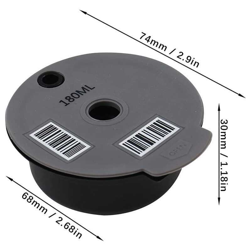 Reusable Coffee Capsules,for -S Tassimo Machines,Coffee Pods with Readable Barcode,Make Your Favorite Coffee