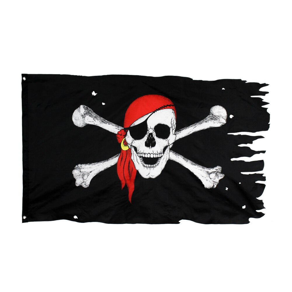Drapeau de Pirate de Stede Bonnet | Drapeau de Pirate poisson, drapeau de Christopher Condent, pour décoration, 90*150cm: P