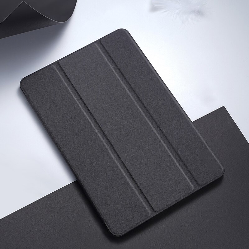 Samsung Galaxy Tab E 9.6 9.6'' tablet case Flip PU Leather Smart wake sleep Trifold coque with stand for SM-T560 T561 Funda: Black