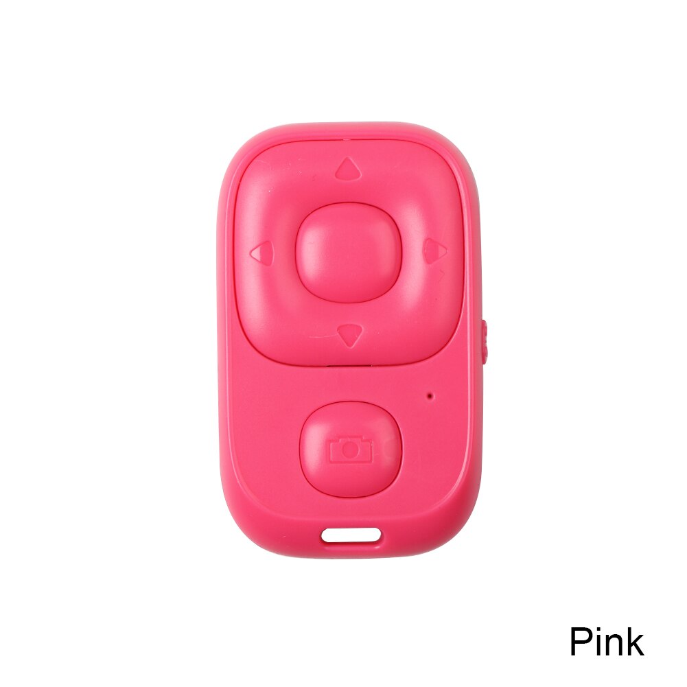 Mini Wireless Selfie Remote Control Bluetooth-compatible Shutter Release Button Camera Phone Self-timer Page Turning Controller: Pink