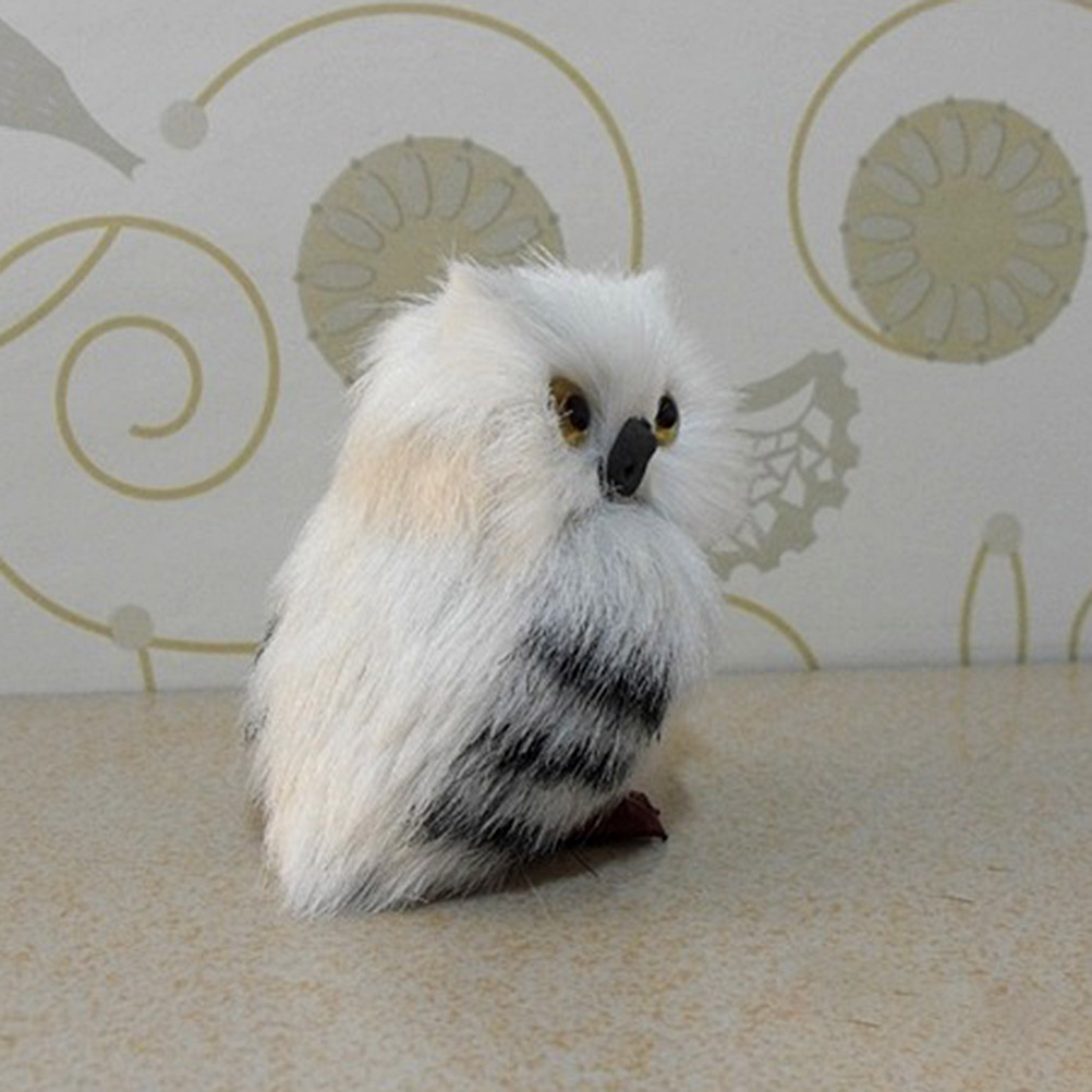Mini mignon hibou blanc jouet décoration de la maison noël nouvel an