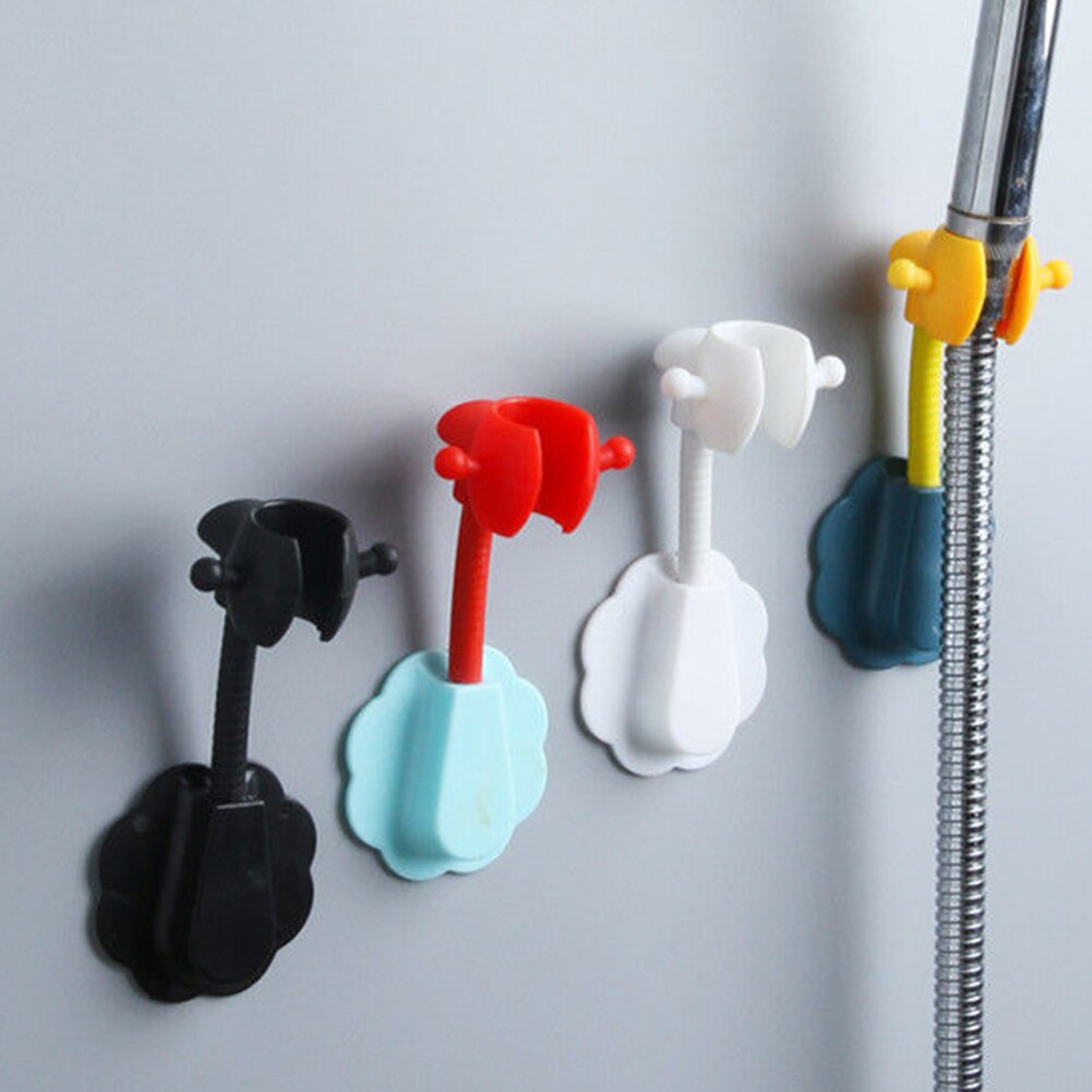 Adjustable Shower Head Holder Knob Punch-free Sprinkler Head Mounting Bracket Household Bathroom Accessaries Supplies Parts