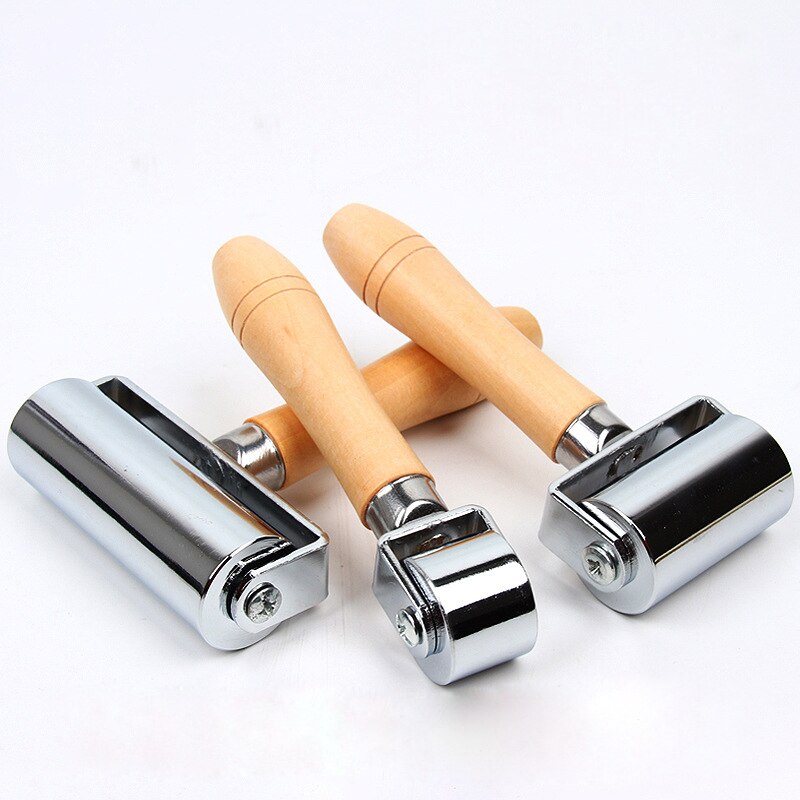Rodillo de prensa para bordes de cuero, rodillo de laminado de pegamento para manualidades de cuero, herramienta de pliegue hecha a mano, 26mm/60mm/100mm