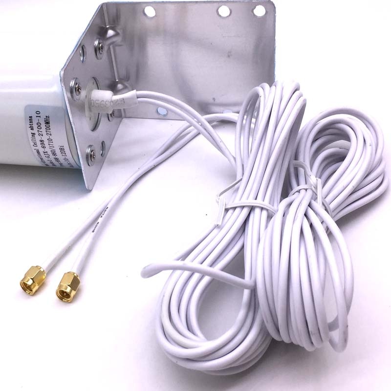 Jx antena sma dupla 5m, antena de cabo de 3g 4g lte 698-960/1710-2700mhz 12dbi para huawei b593 e5186, para modelos huawei b315/593s/b880/b310