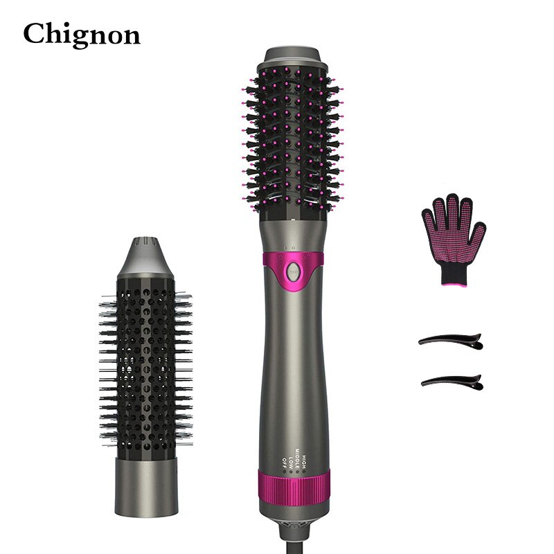 Interchangeable Multifunctional Hair Dryer And Curling Blower For Air Brush Straightening Machine Curling Styling Hair Dryer: AU Plug