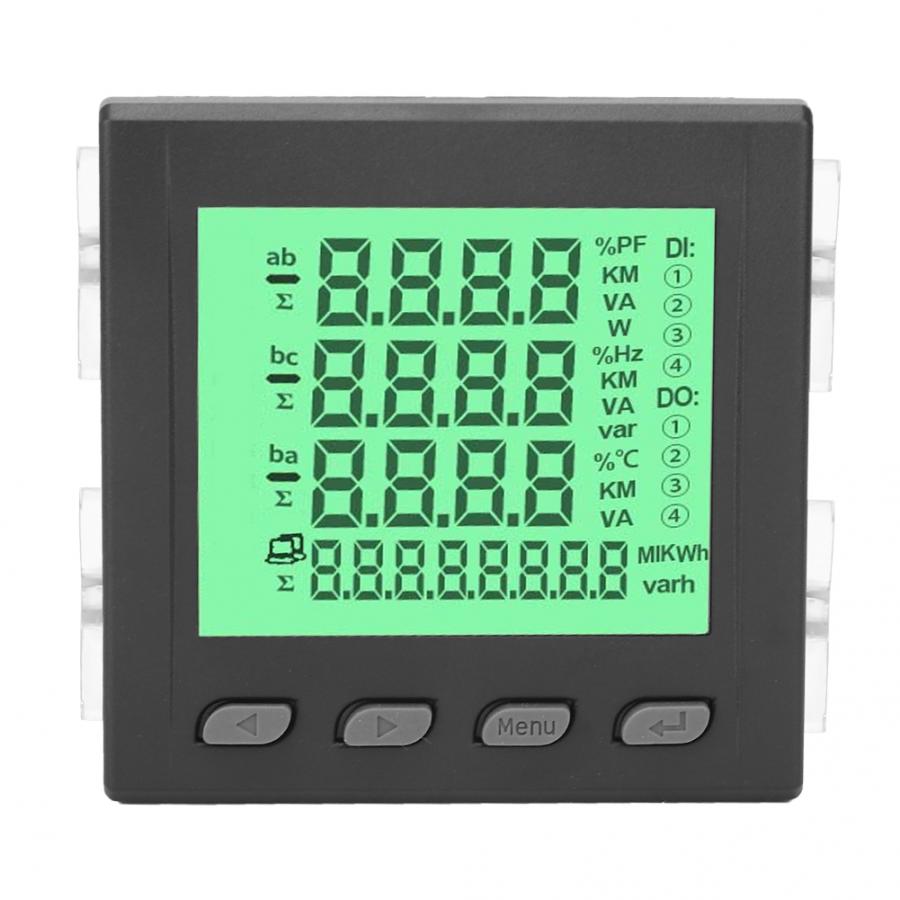 3-Fase Multifunctionele Power Meter Digitale Led Elektriciteit Volt Power Meter RS485 Communicatie 220V