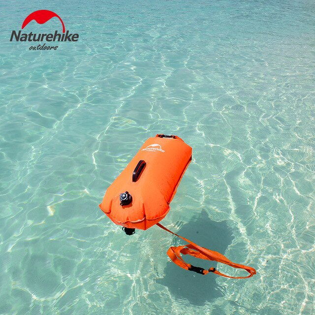 Naturehike-bolsa inflable de flotación para natación, boya salvavidas para piscina, bolsa impermeable seca para natación a la deriva, rosa y naranja