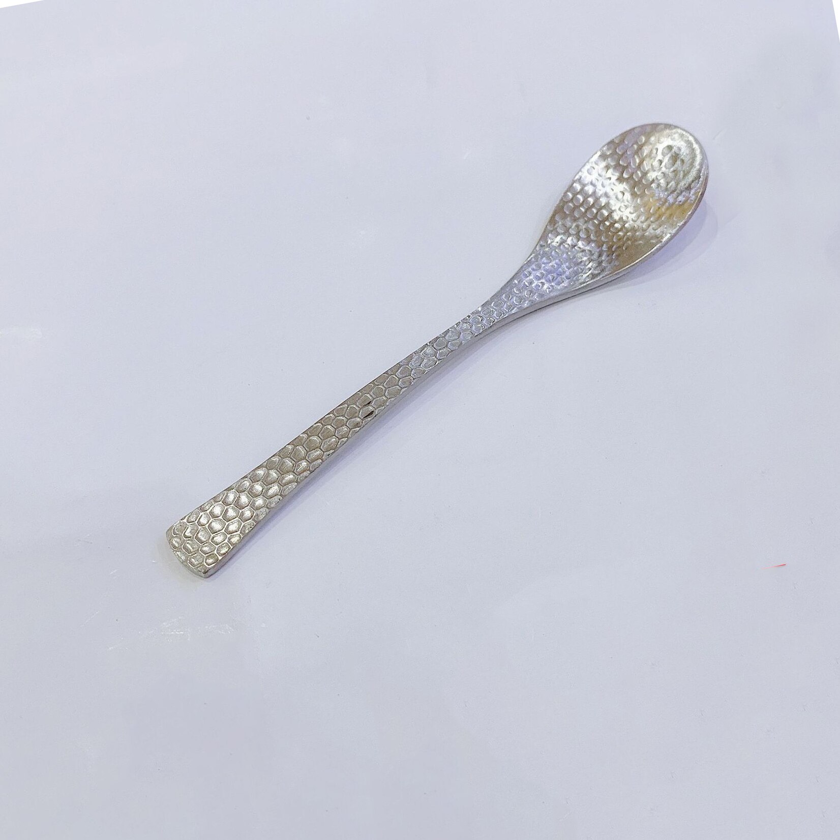 Full Hammered 18/10 Stainless Steel Silverware Cutlery Set Flatware Service for 4 Tableware Steak Knives Spoons Forks for Home: Coffee Spoon