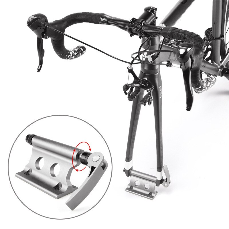 1 sæt cykel cykel tagbøjleholder hurtig frigivelse gaffellås monteringsholdere høj styrke rustfrit legeret forhjulnav