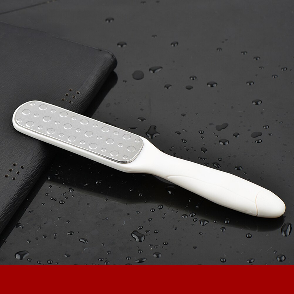 Martwa skóra zmywacz pilniki ze stali nierdzewnej Pedicure płuczka zgrzyt dwustronna robić złuszczania usuwa twarda skóra (biała)