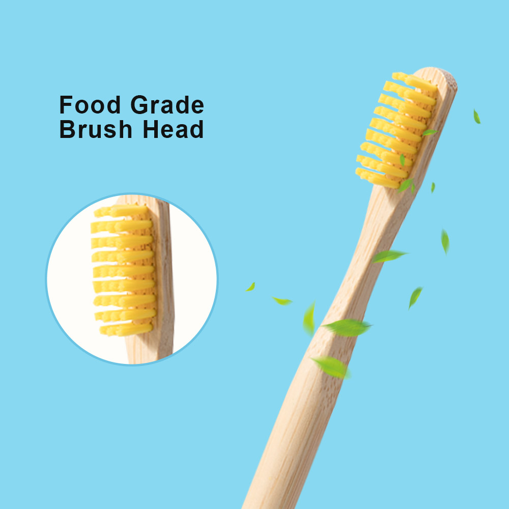 Miljövänligt trä regnbågtandborste bambu 12/13 st tandborste bambufiber träskaft tandborste blekning färgglad