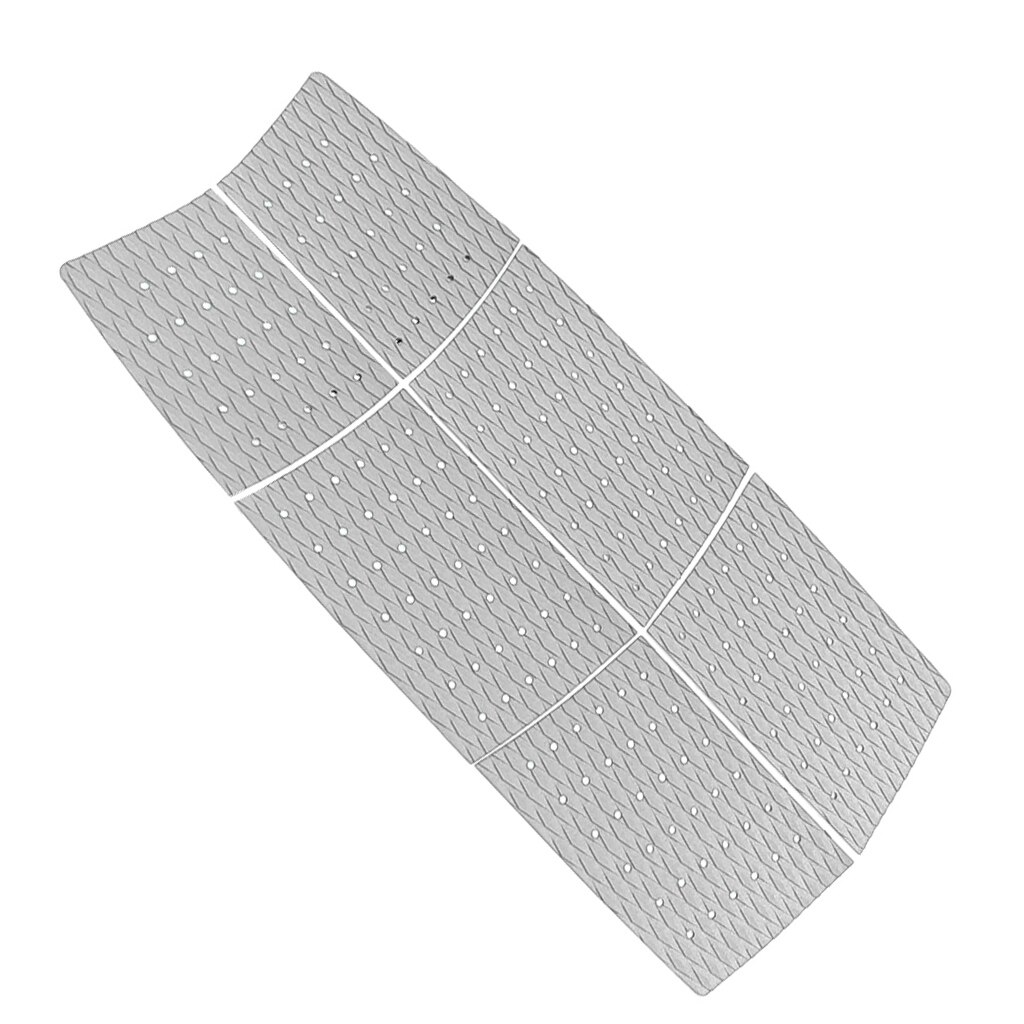 6 stk 3mm selvklebende eva trekkraft hale dekk pads for surfebrett longboard kiteboard utendørs vannsport surfing dekk grep matte: Grå
