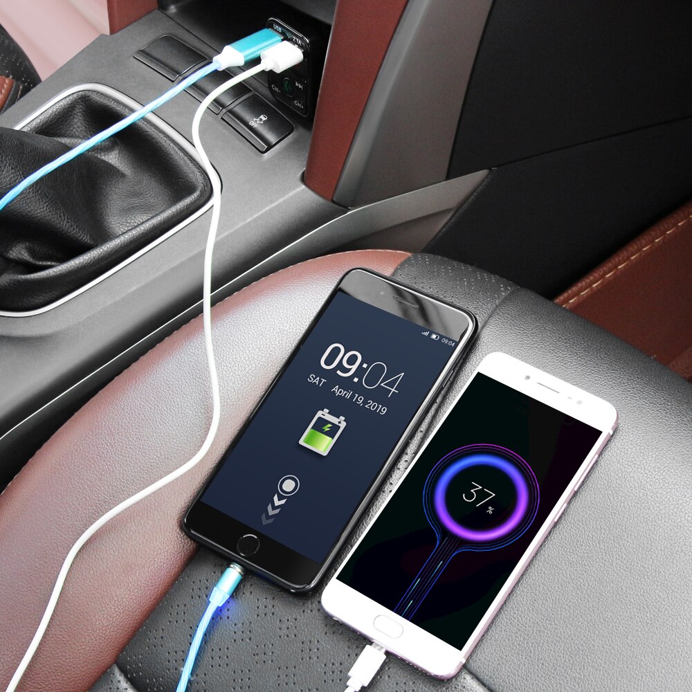 Bilsæt håndfri trådløs bluetooth fm-sender lcd  mp3- afspiller usb-oplader 2.1a håndfri