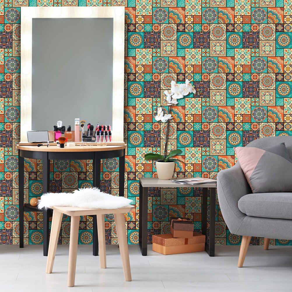 Imitatie Lederen 3D Bloem Vormige Wandtegel Stickers Waterdichte Zelfklevende Keuken Badkamer Wc Floor Decals Home Decor
