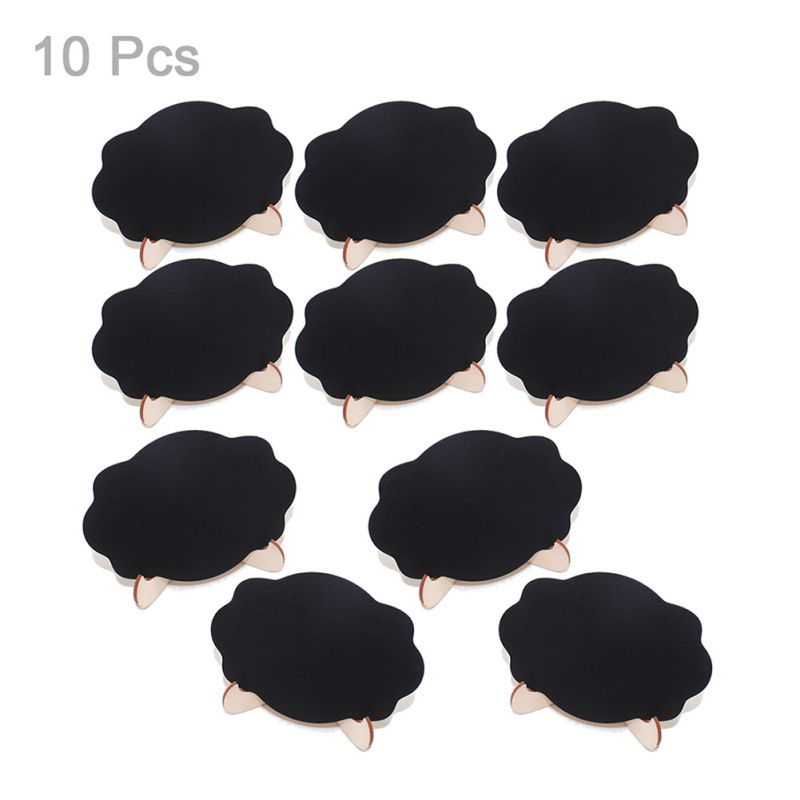 Wedding Party Message Board Small Wood Blackboard Shop Window Decoration Display Board DIY Props 10PCS Party Supplies: 4