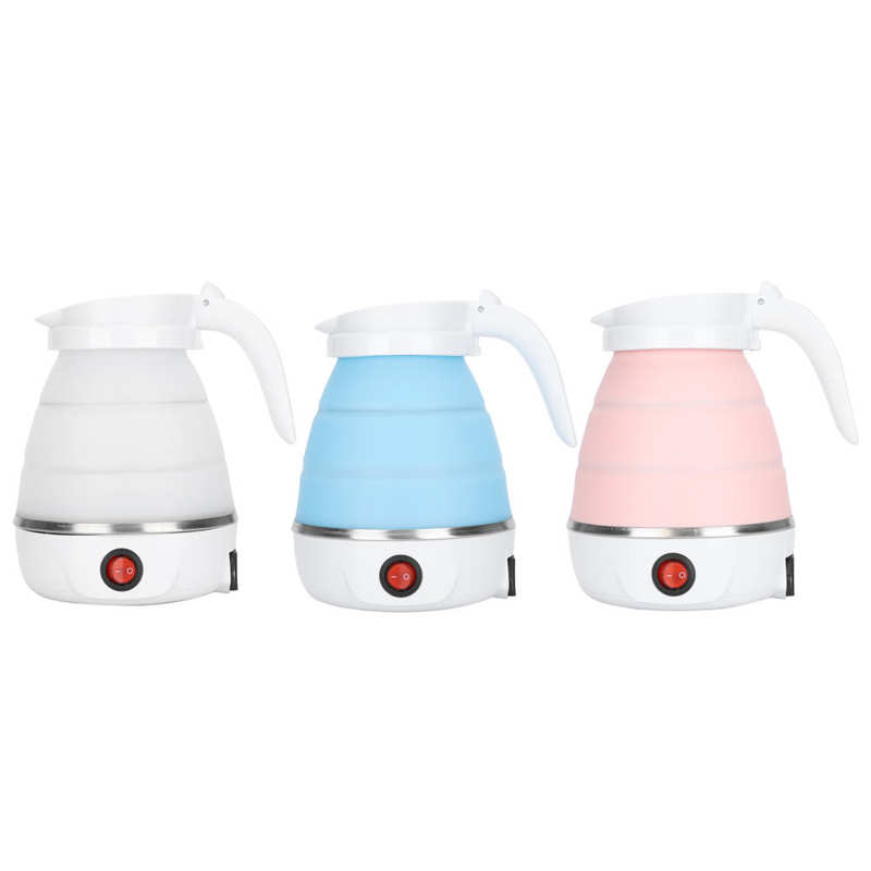 Bouilloire électrique pliable Portable en Silicone pour la maison, 400W, prise américaine, 110V