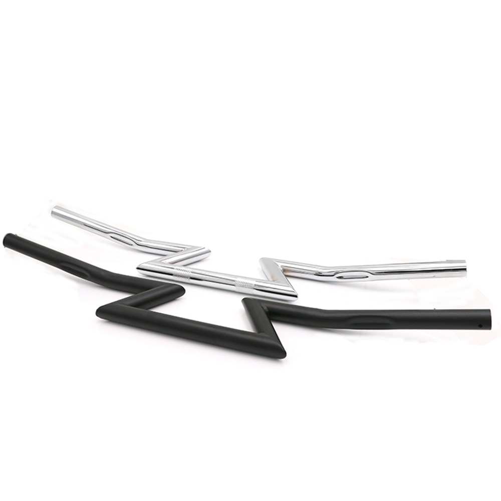 25MM Motorcycle Handlebars 1" Bobber Chopper Cruiser Handlebar Z Bar for Harley 883 XL1200 48 Honda Yamaha Suzuki Victory