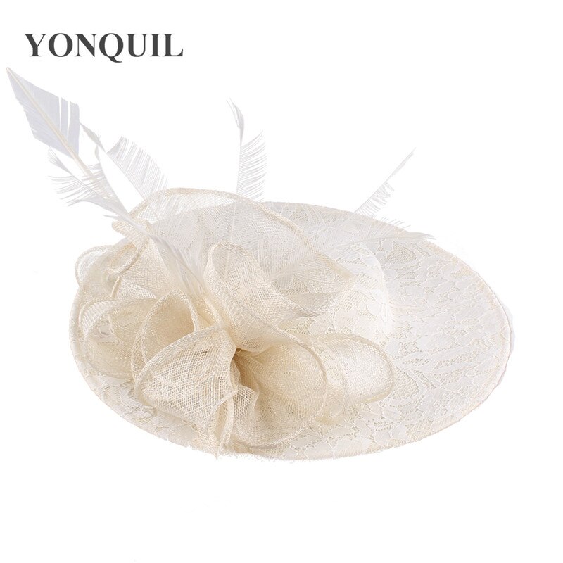 Charming big derby kenducky hats women nice headpiece headband wedding fascinator hats bridal show race millinery cap