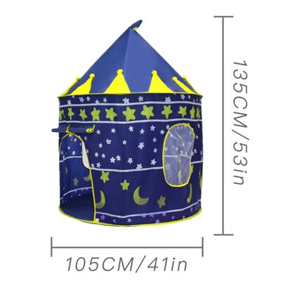 Kids Toy Play Tent House Cartoon Chicken Hang Flag Baby Tent House Princess Castle Children boy girl play Tent: J