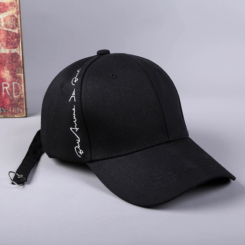 Top caps tryk brev broderi casual hatte ensfarvet kasket justerbar hip hop snapback kasketter til mænd kvinder