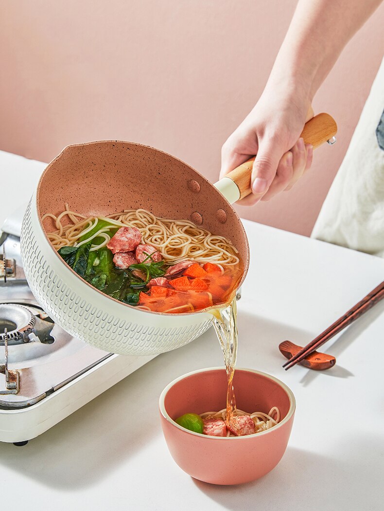 Küche Kochen Topf Maifan Stein Nicht-Stick Kochen Nudeln Heißer Milch Suppe Töpfe Japanischen Stil Schnee Pan Herd universal Kochgeschirr
