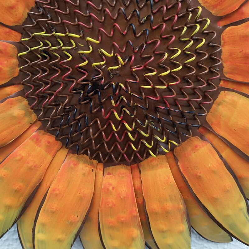 Tuin Thema Vintage Metalen Zonnebloem Welkom Teken Voor Front Deur Opknoping Welkom Muur Plaque Huis Tuin Ornament