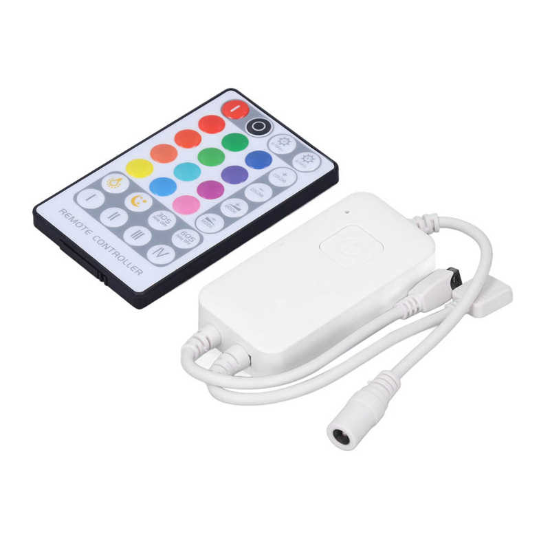 WIFI Strip Light Controller Dimmable RGB Strip Controller Multi Functional DC 5V‑24V with 28 Key Remote for Bar for Home