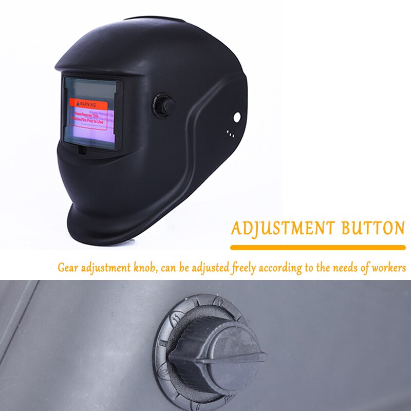 Solar Automatic Welding Helmet Welding Mask Head-Mounted Argon Arc Welding Cap Welding Protective Helmet Flat Flip Half Helical
