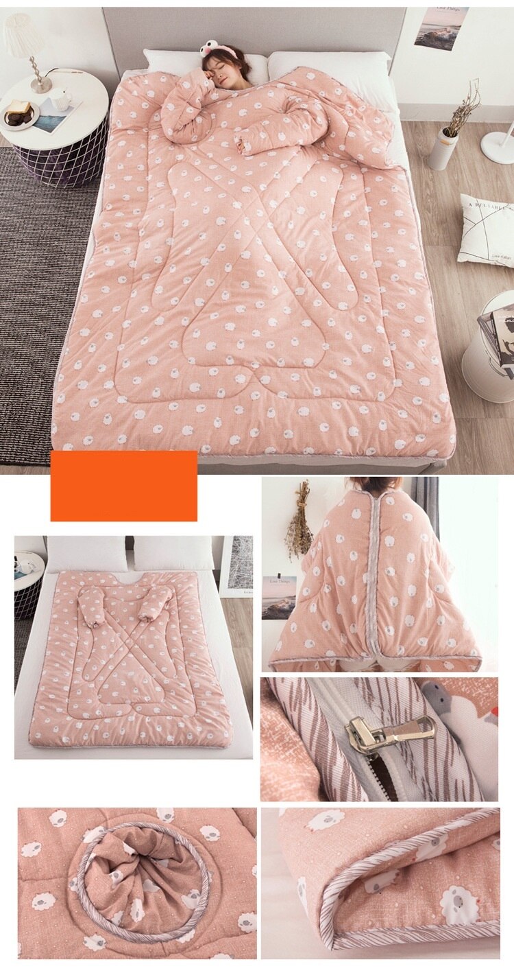Flamingo Winter Faul Decke mit Ärmeln Winter Decke Hause Bettwäsche Tröster Gedruckt Halten Warme Winter Bettdecke mit Füllung