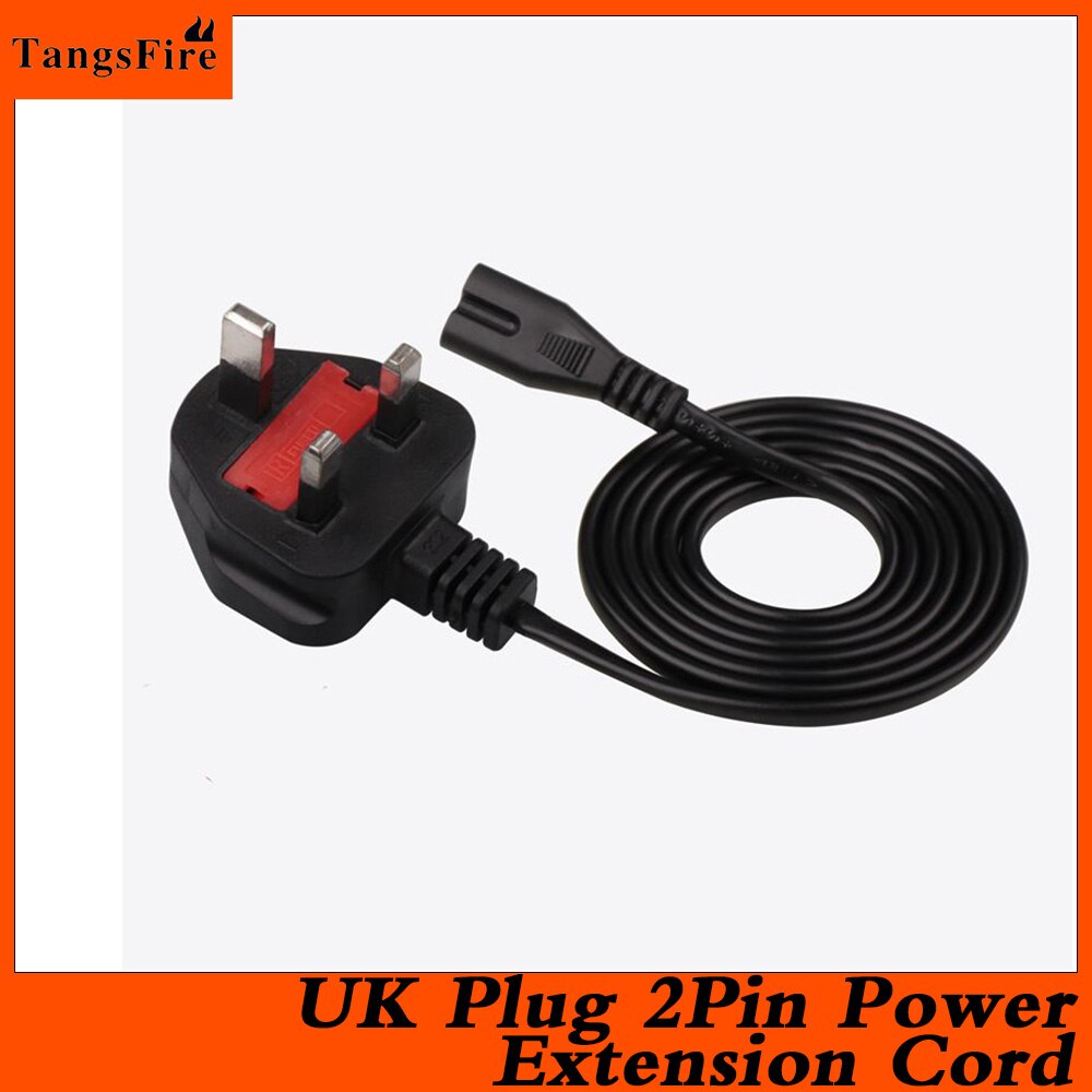EU/US/UK/AU Plug 2Pin Power Extension Cord 1.2m 250V 2.5A Electric Cord For Samsung Power Supply Laptop Printer Speaker XBOX PS4