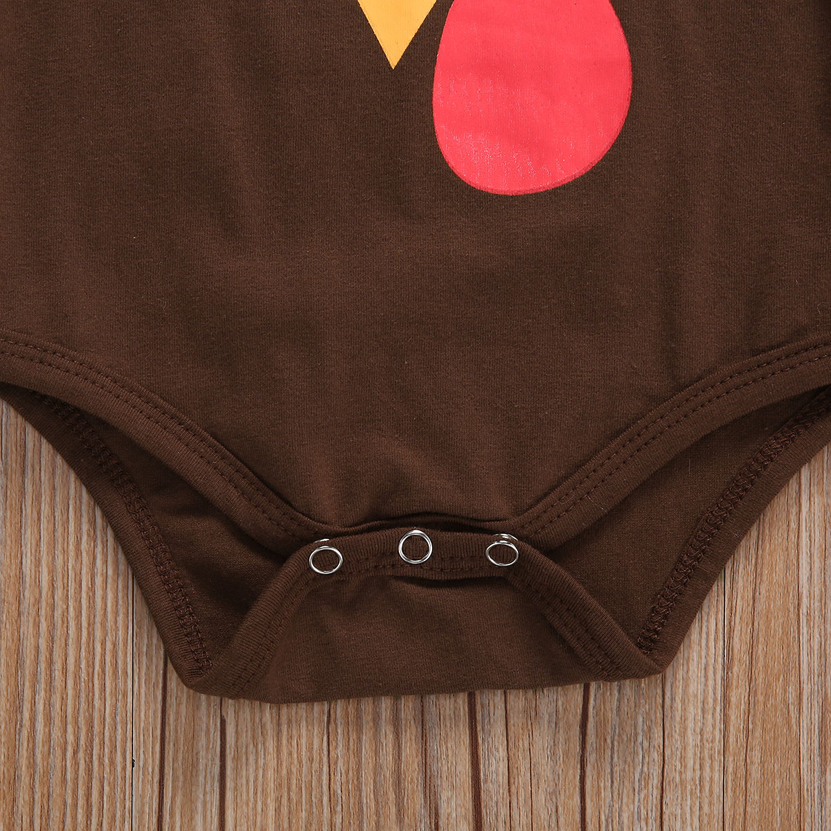 Toddler Infant Baby Boy Girl Thanksgiving Autumn Bodysuit Long Sleeve Round Neck Turkey Outfits Playsuit Jumpsuit Clothing