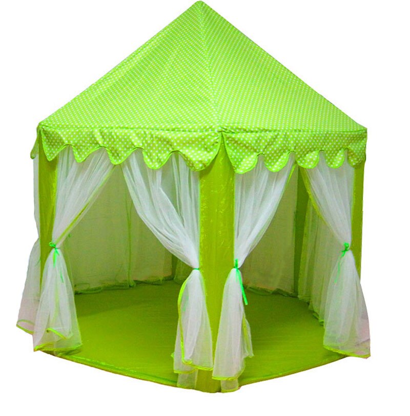 Portatile Princess Castle Gioca Tenda Giocattolo Per Bambini Attività Fata Casa bambini Indoor Outdoor Playhouse Tenda Della Spiaggia Bambino che gioca Giocattolo: green only tent