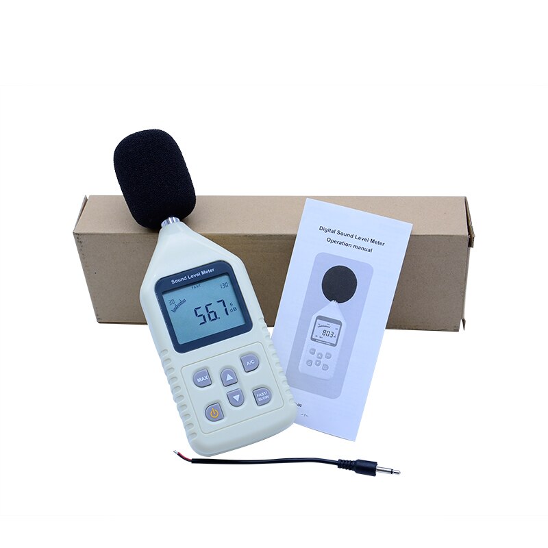 GM1358 30-130dB Digital sound level meter meters noise tester in decibels LCD A/C FAST/SLOW dB screen