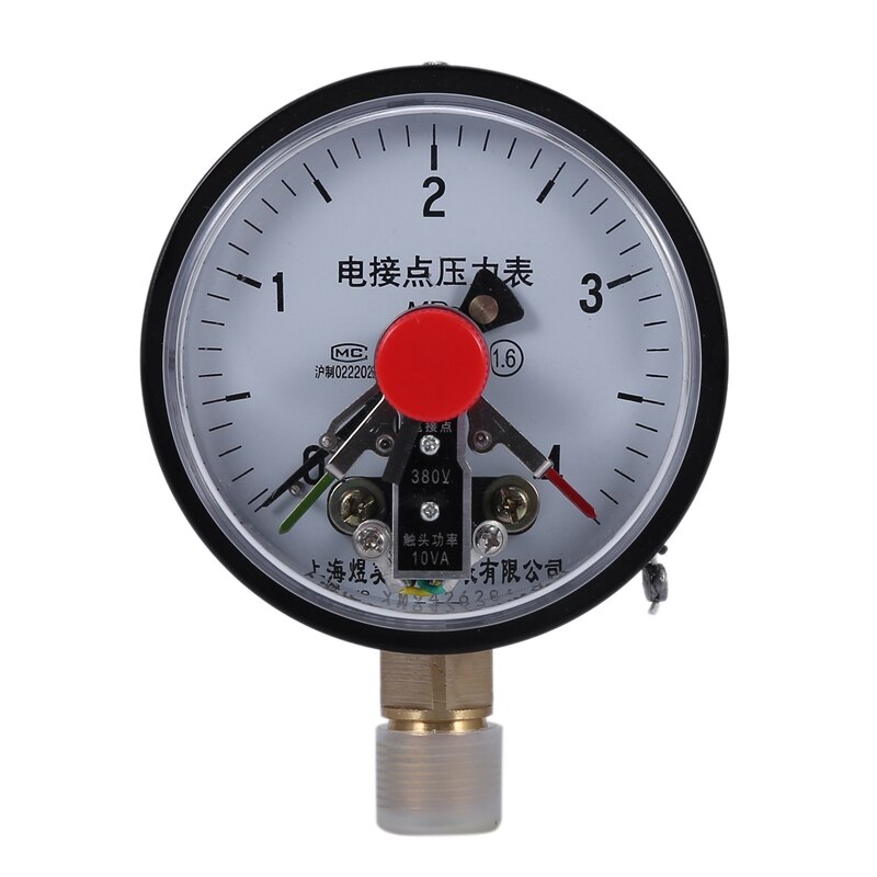 YX-100 Magnetische-Unterstützt Elektrische Kontakt Manometer Elektrischen Kontakt Manometer