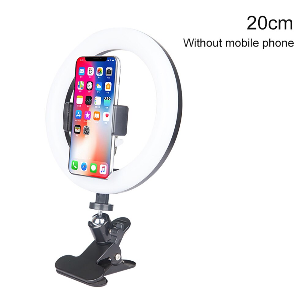 Selfie ring ljus led dimbar fotografering belysning led ring lampa selfie förstärkning fyllning ljus för telefoner 20/26cm: 02
