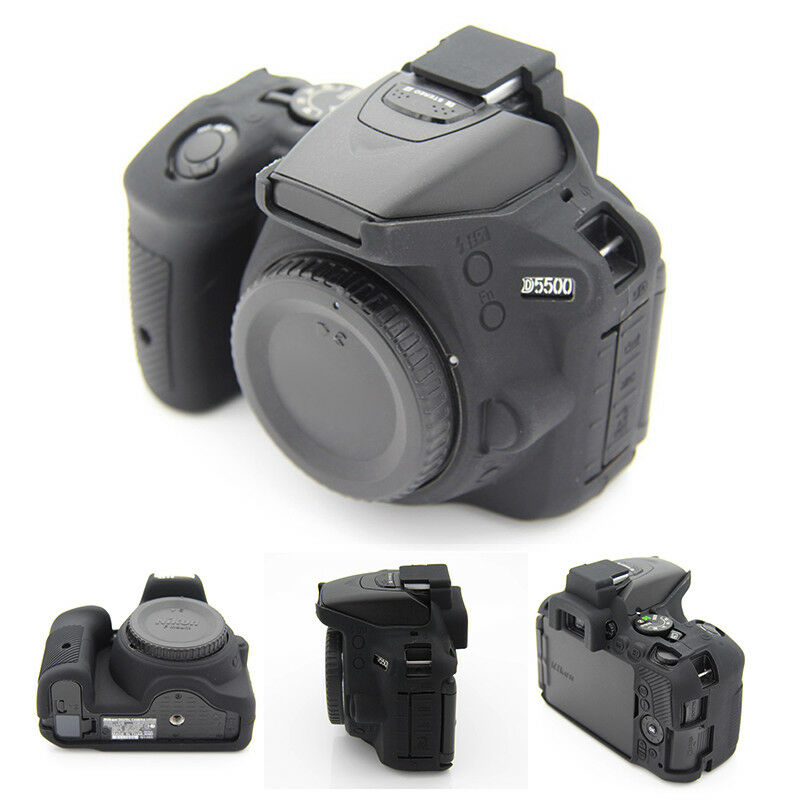 Zachte Siliconen Camera Body Cover Case Behuizing Bag Protector Voor Nikon D5500 D5600