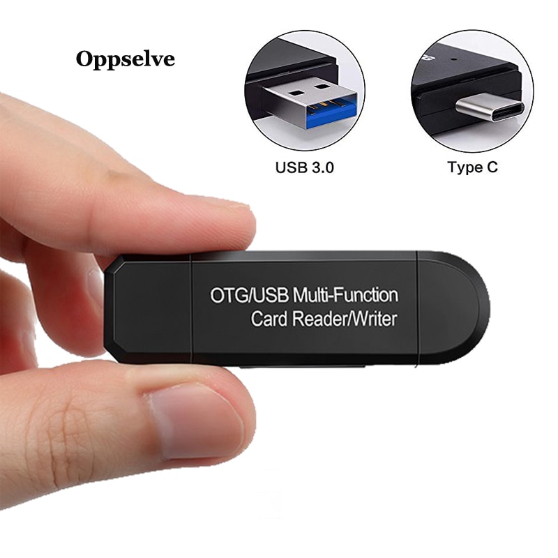 Oppselve 3 In 1 Kaartlezer Usb 3.0 Usb Type C Naar Sd Micro Sd Tf Kaartlezer Otg Adapter smart Memory Microsd Cardreader Adapter