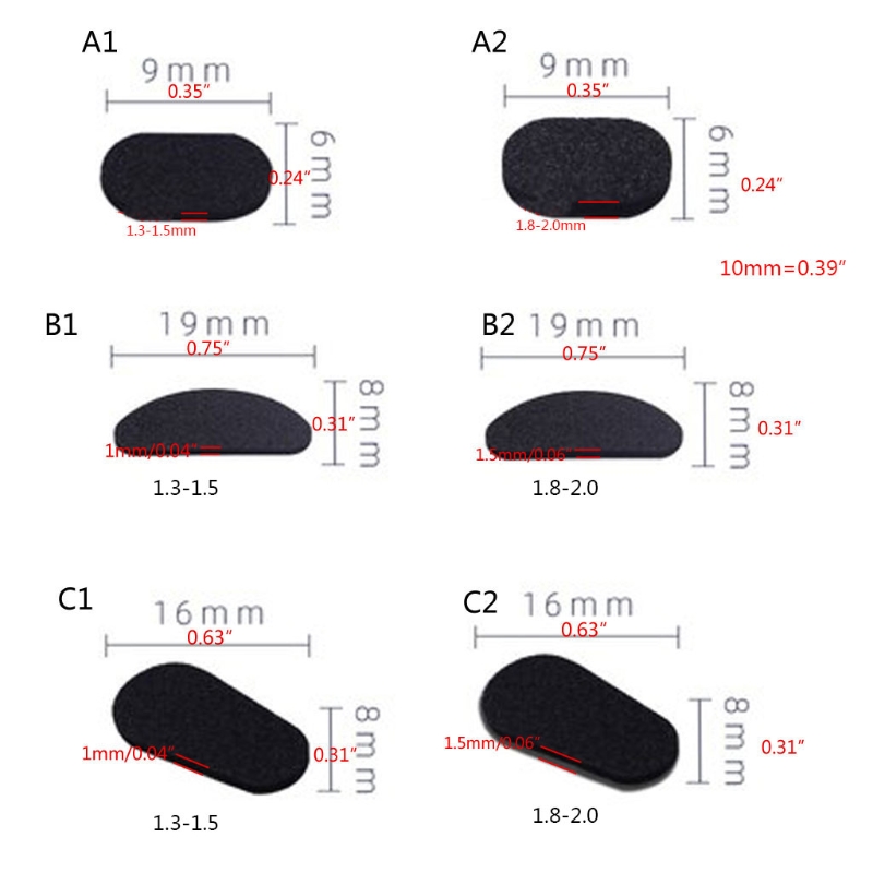 Plaquettes nasales en mousse souple autocollante, pour lunettes, antidérapantes, sans maquillage, 40 pièces, Jy06 21