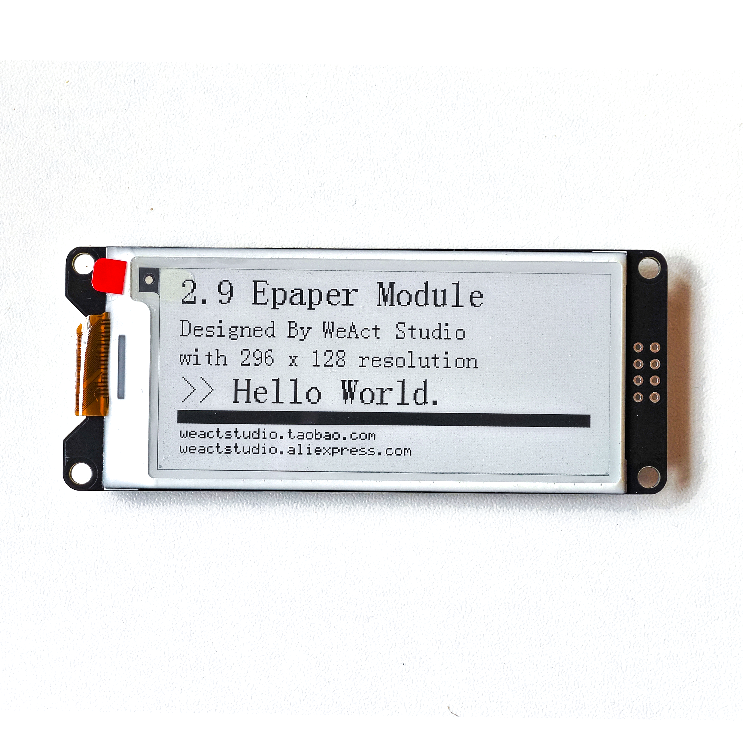 WeAct 2.9'' 2.13" 2.9 2.13 Inch Epaper Module E-paper E-Ink EInk Display Screen SPI Black-White Black-White-Red: SKY BLUE